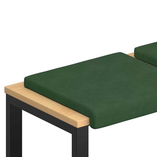 Grote foto vidaxl bankkussen 2 st corduroy donkergroen diepte 35 cm huis en inrichting woningdecoratie