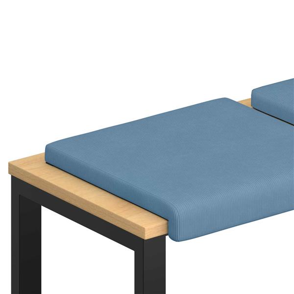 Grote foto vidaxl bankkussen 2 st corduroy blauw diepte 35 cm huis en inrichting woningdecoratie