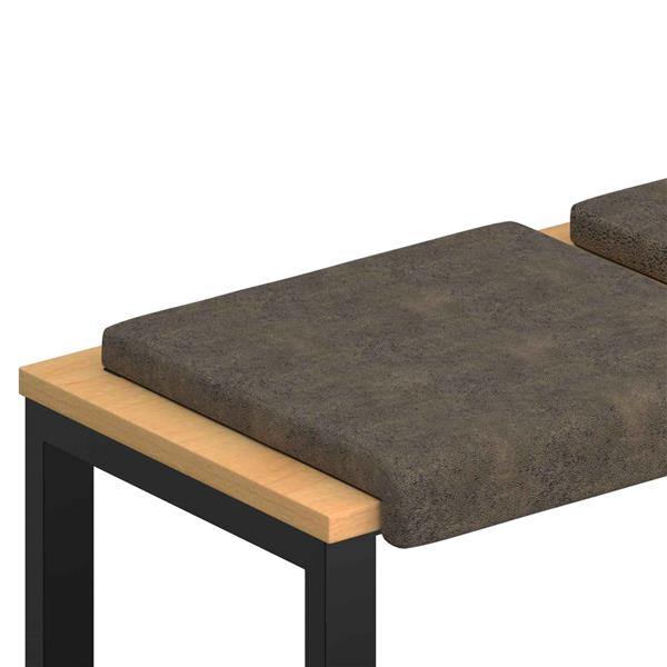 Grote foto vidaxl bankkussen 2 st faux su de stof donkergrijs diepte 35 cm huis en inrichting woningdecoratie