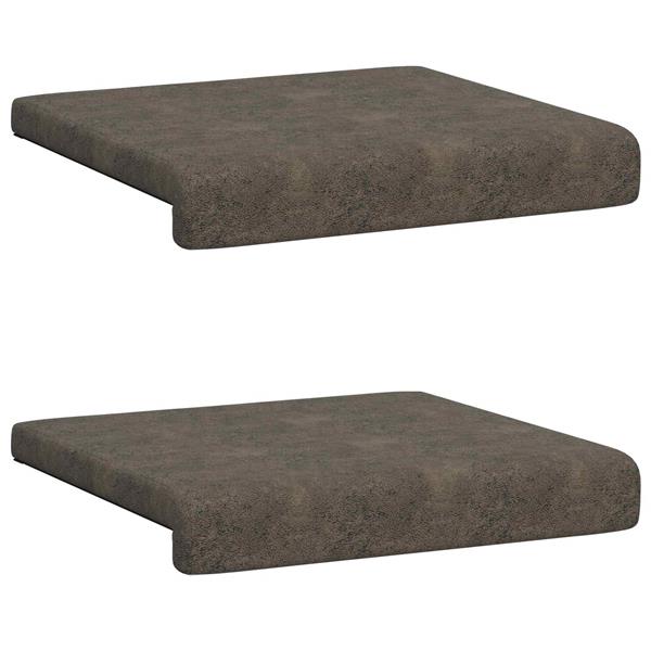 Grote foto vidaxl bankkussen 2 st faux su de stof donkergrijs diepte 35 cm huis en inrichting woningdecoratie