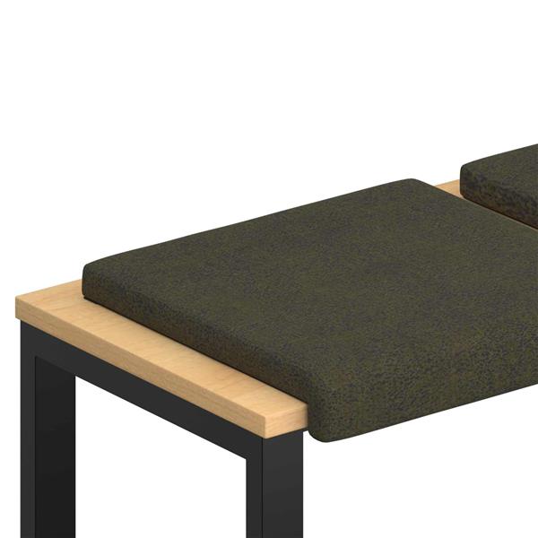 Grote foto vidaxl bankkussen 2 st faux su de stof legergroen diepte 35 cm huis en inrichting woningdecoratie