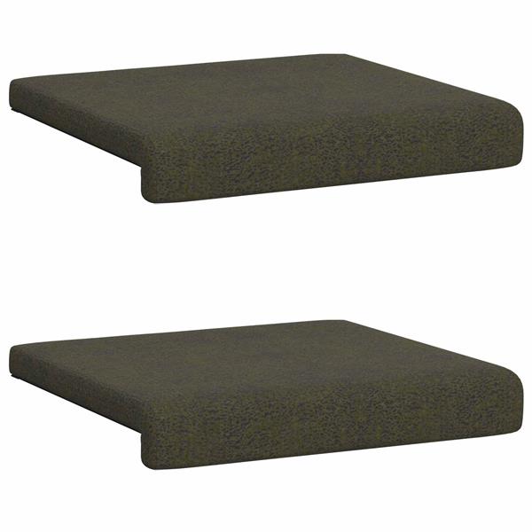 Grote foto vidaxl bankkussen 2 st faux su de stof legergroen diepte 35 cm huis en inrichting woningdecoratie
