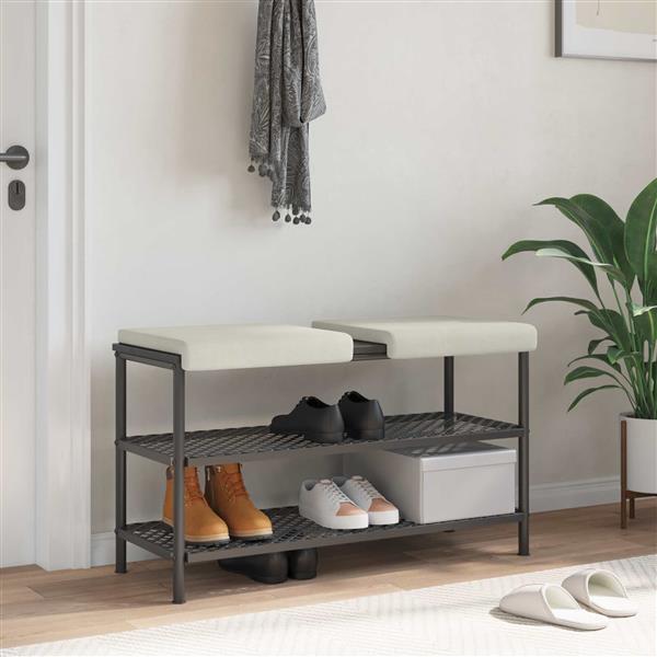 Grote foto vidaxl bankkussen 2 st fluweel cr mekleurig diepte 35 cm huis en inrichting woningdecoratie