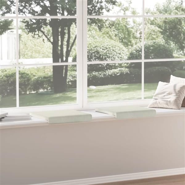 Grote foto vidaxl bankkussen 2 st fluweel cr mekleurig diepte 35 cm huis en inrichting woningdecoratie