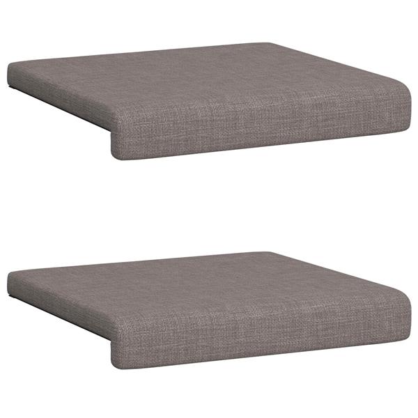 Grote foto vidaxl bankkussen 2 st stof taupe diepte 35 cm huis en inrichting woningdecoratie