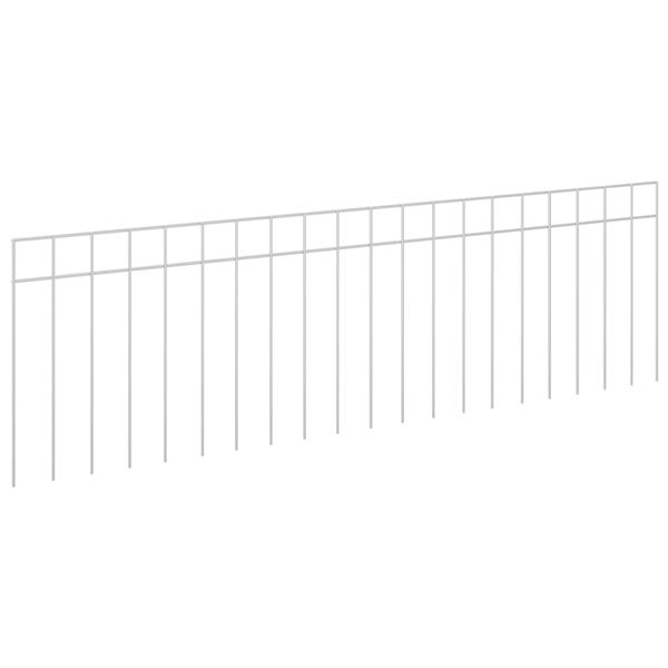 Grote foto vidaxl tuin schuttingpaneel 48 st 100 x 30 cm gegalvaniseerd staal tuin en terras hekken en schuttingen