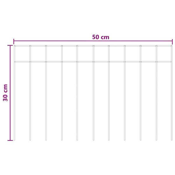 Grote foto vidaxl tuin schuttingpaneel 48 st 50 x 30 cm gegalvaniseerd staal tuin en terras hekken en schuttingen