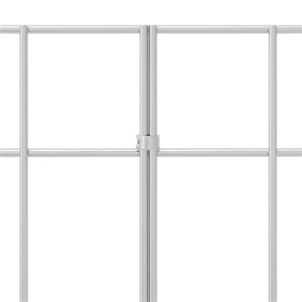 Grote foto vidaxl tuin schuttingpaneel 48 st 25 x 30 cm gegalvaniseerd staal tuin en terras hekken en schuttingen