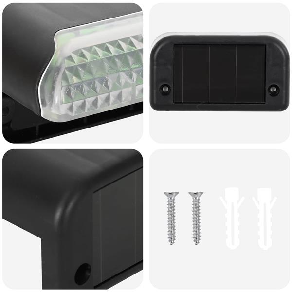 Grote foto vidaxl buitenzonne lampen met grondpin 8 st warmwit 4 5 cm abs en ps tuin en terras verlichting