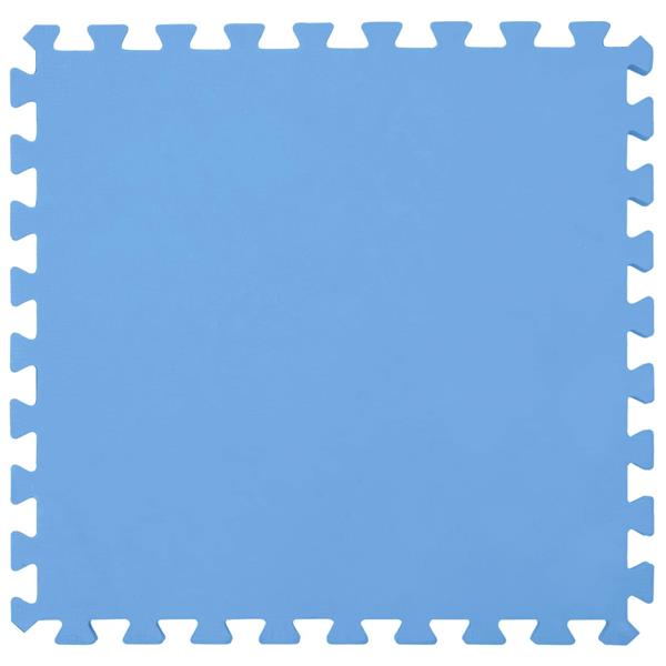 Grote foto vidaxl zwembad grondmat 36 st 350 cm rond eva schuim blauw tuin en terras zwembaden toebehoren