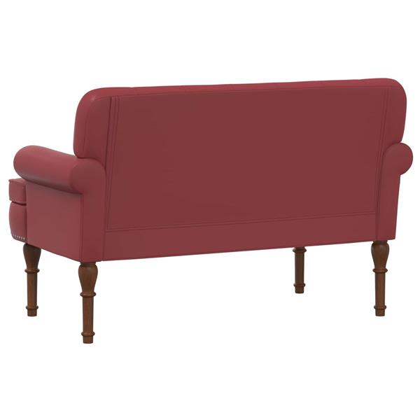 Grote foto vidaxl loungebank met knopencomfort wijnrood 120 x 65 x 77 cm huis en inrichting overige huis en inrichting
