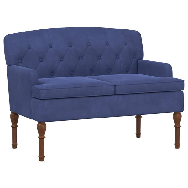 Grote foto vidaxl loungebank met knopencomfort politieblauw 111 x 65 x 79 cm huis en inrichting bankstellen