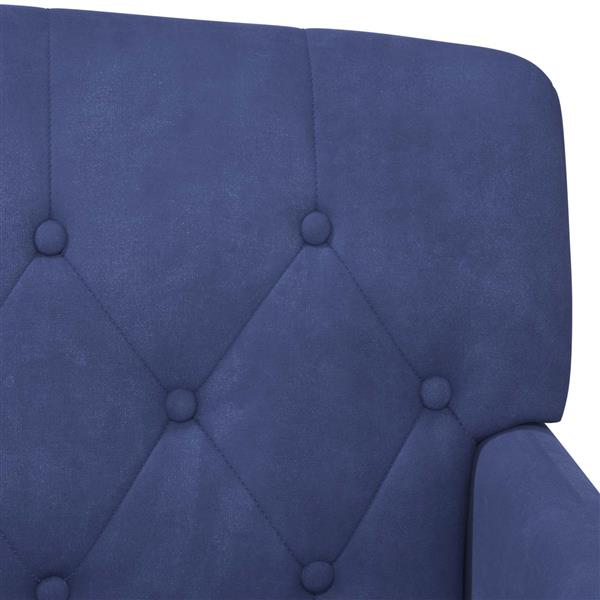 Grote foto vidaxl loungebank met knopencomfort politieblauw 111 x 65 x 79 cm huis en inrichting bankstellen