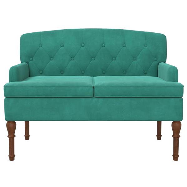 Grote foto vidaxl loungebank met knopencomfort turquoise 111 x 65 x 79 cm fluweel huis en inrichting bankstellen