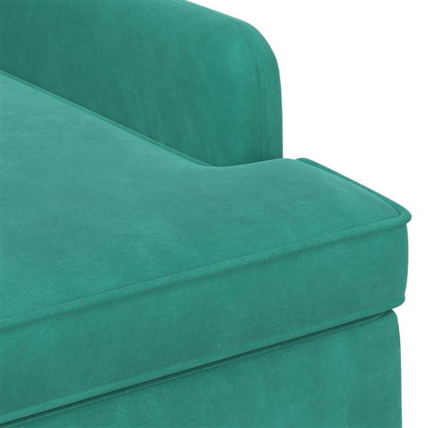 Grote foto vidaxl loungebank met knopencomfort turquoise 111 x 65 x 79 cm fluweel huis en inrichting bankstellen