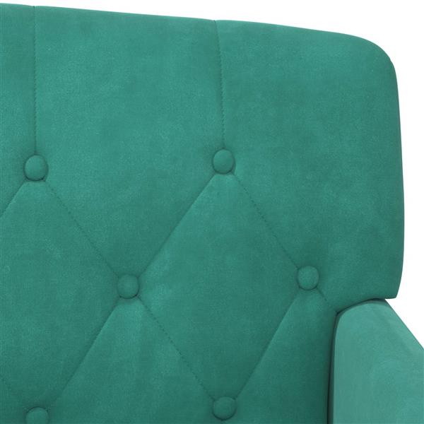 Grote foto vidaxl loungebank met knopencomfort turquoise 111 x 65 x 79 cm fluweel huis en inrichting bankstellen