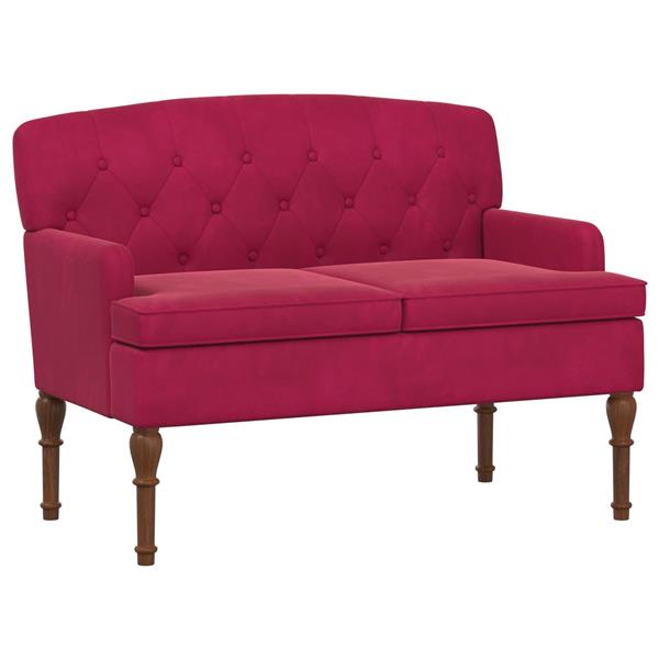 Grote foto vidaxl loungebank met knopencomfort wijnrood 111 x 65 x 79 cm fluweel huis en inrichting bankstellen