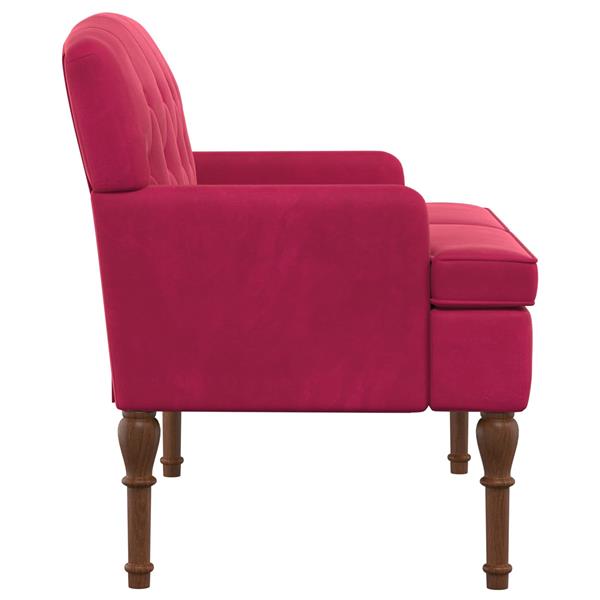 Grote foto vidaxl loungebank met knopencomfort wijnrood 111 x 65 x 79 cm fluweel huis en inrichting bankstellen