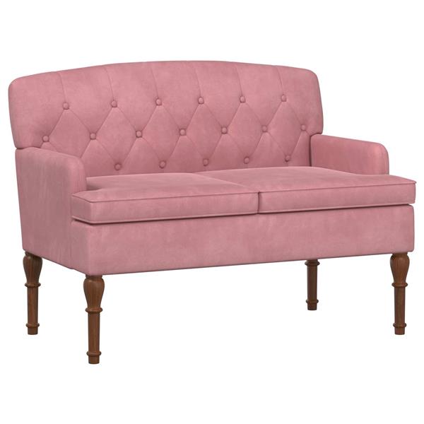 Grote foto vidaxl loungebank met knopencomfort roze 111 x 65 x 79 cm fluweel huis en inrichting bankstellen