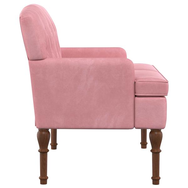 Grote foto vidaxl loungebank met knopencomfort roze 111 x 65 x 79 cm fluweel huis en inrichting bankstellen
