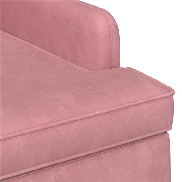 Grote foto vidaxl loungebank met knopencomfort roze 111 x 65 x 79 cm fluweel huis en inrichting bankstellen