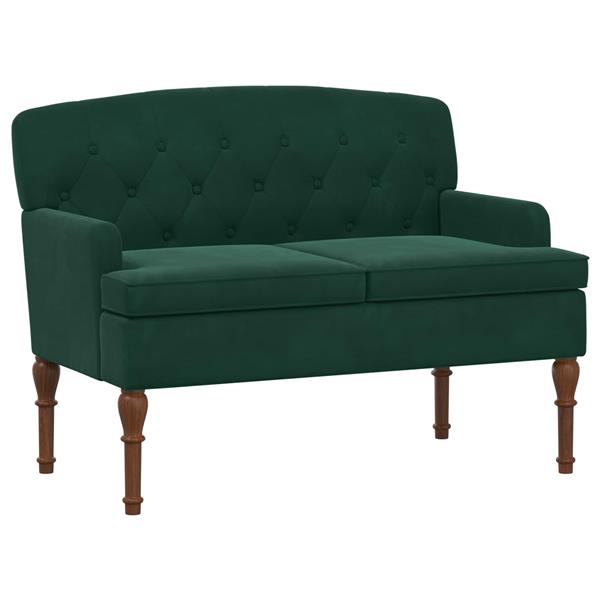 Grote foto vidaxl loungebank met knopencomfort donkergroen 111 x 65 x 79 cm huis en inrichting bankstellen