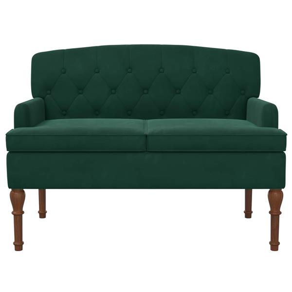 Grote foto vidaxl loungebank met knopencomfort donkergroen 111 x 65 x 79 cm huis en inrichting bankstellen