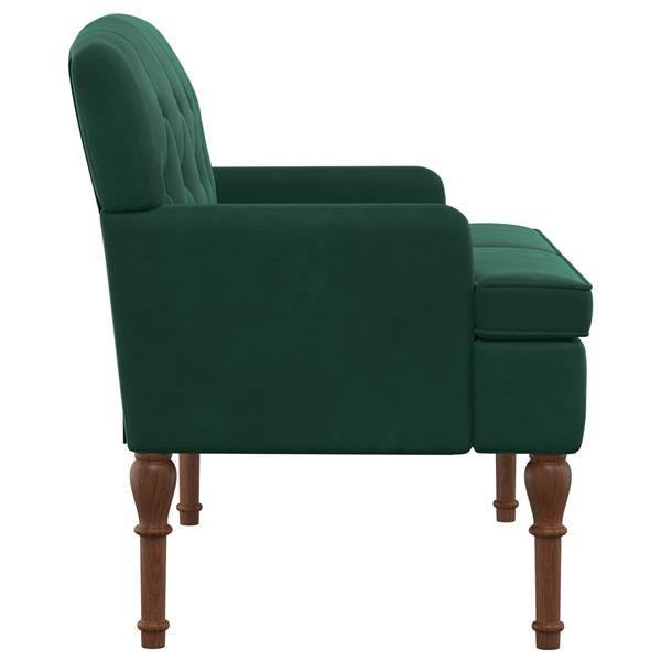 Grote foto vidaxl loungebank met knopencomfort donkergroen 111 x 65 x 79 cm huis en inrichting bankstellen
