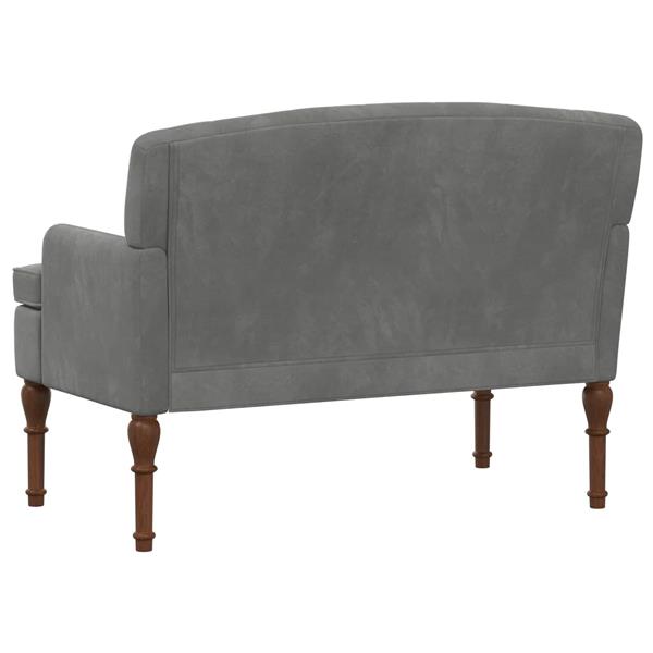 Grote foto vidaxl loungebank met knoopdetails donkergrijs 111 x 65 x 79 cm fluweel huis en inrichting bankstellen