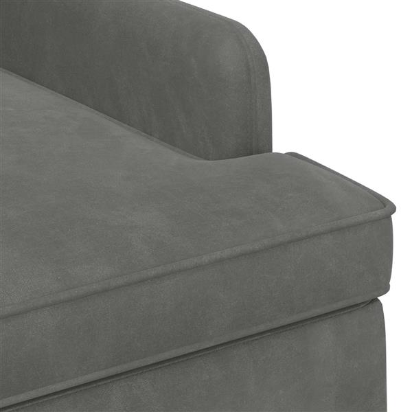 Grote foto vidaxl loungebank met knoopdetails donkergrijs 111 x 65 x 79 cm fluweel huis en inrichting bankstellen