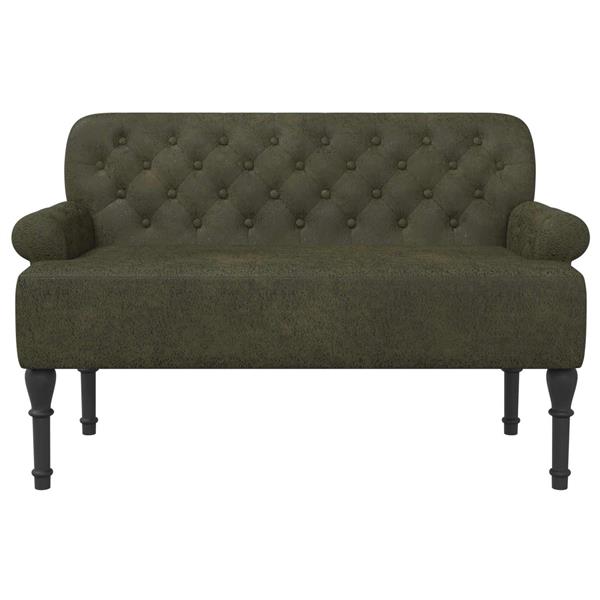 Grote foto vidaxl loungebank met knopencomfort legergroen 120 x 65 x 78 cm huis en inrichting bankstellen