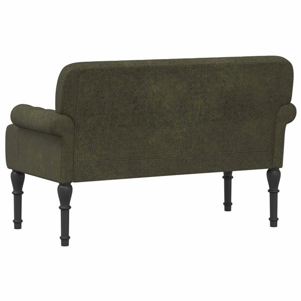 Grote foto vidaxl loungebank met knopencomfort legergroen 120 x 65 x 78 cm huis en inrichting bankstellen