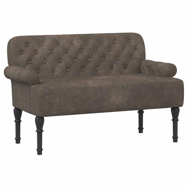 Grote foto vidaxl loungebank met knopencomfort donkergrijs 120 x 65 x 78 cm huis en inrichting bankstellen