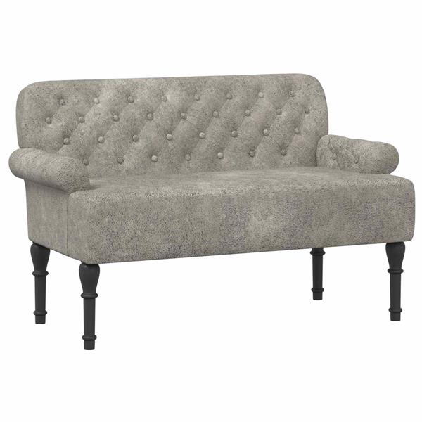 Grote foto vidaxl loungebank met knopencomfort lichtgrijs 120 x 65 x 78 cm huis en inrichting bankstellen