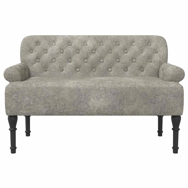 Grote foto vidaxl loungebank met knopencomfort lichtgrijs 120 x 65 x 78 cm huis en inrichting bankstellen