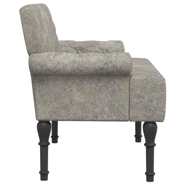 Grote foto vidaxl loungebank met knopencomfort lichtgrijs 120 x 65 x 78 cm huis en inrichting bankstellen