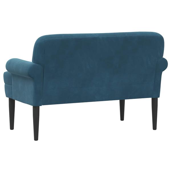 Grote foto vidaxl loungebank met knopencomfort blauw 120 x 66 x 78 cm fluweel huis en inrichting bankstellen