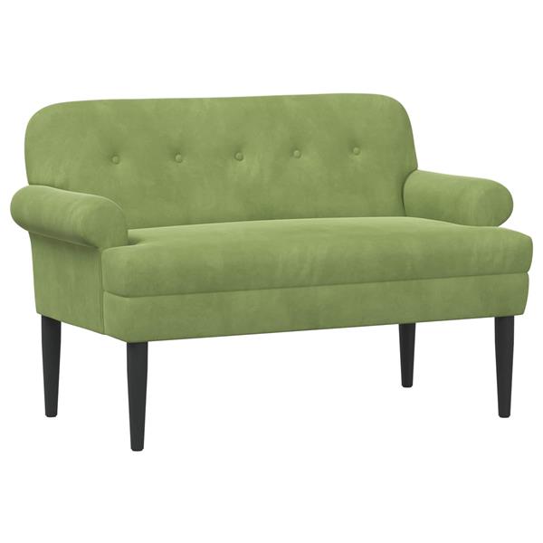 Grote foto vidaxl loungebank met knopencomfort lichtgroen 120 x 66 x 78 cm huis en inrichting bankstellen