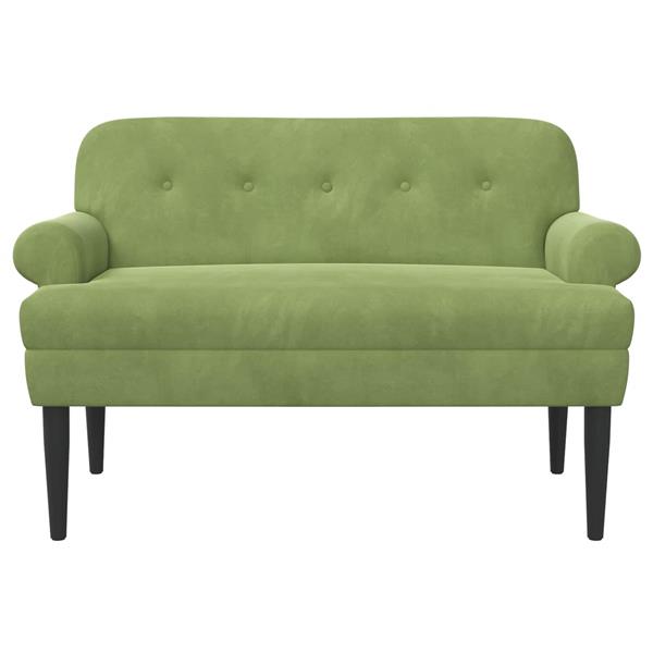 Grote foto vidaxl loungebank met knopencomfort lichtgroen 120 x 66 x 78 cm huis en inrichting bankstellen