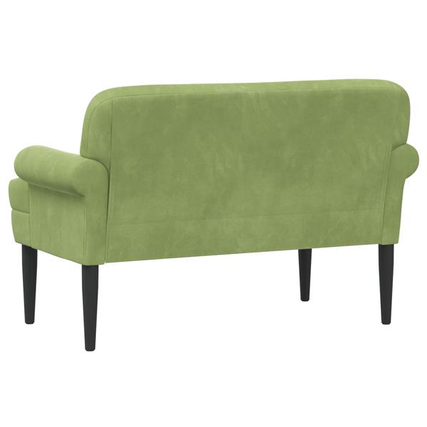Grote foto vidaxl loungebank met knopencomfort lichtgroen 120 x 66 x 78 cm huis en inrichting bankstellen