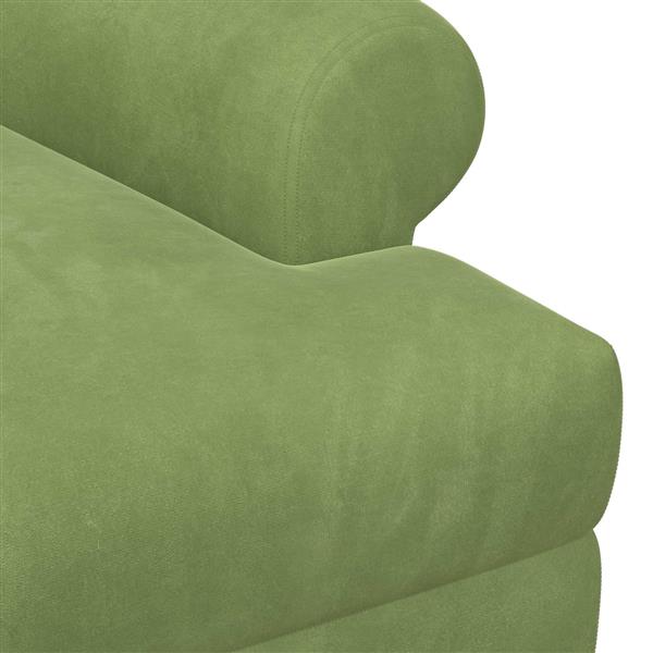 Grote foto vidaxl loungebank met knopencomfort lichtgroen 120 x 66 x 78 cm huis en inrichting bankstellen