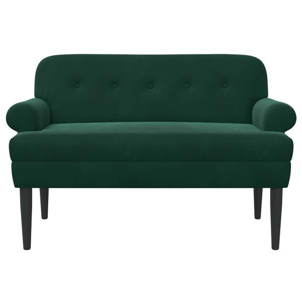 Grote foto vidaxl loungebank met knopencomfort donkergroen 120 x 66 x 78 cm huis en inrichting bankstellen