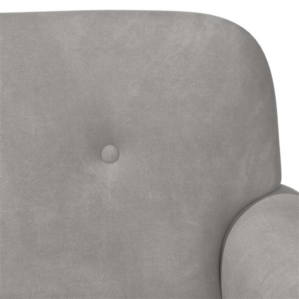Grote foto vidaxl loungebank met knopencomfort lichtgrijs 120 x 66 x 78 cm huis en inrichting bankstellen