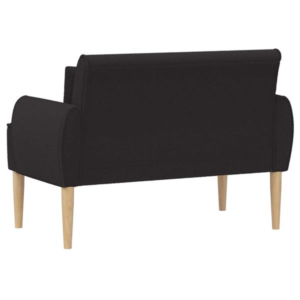 Grote foto vidaxl loungebank met knopencomfort zwart 117 x 67 x 77 cm boucl huis en inrichting bankstellen