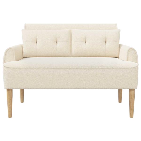 Grote foto vidaxl loungebank met knopencomfort cr mekleurig 117 x 67 x 77 cm huis en inrichting bankstellen