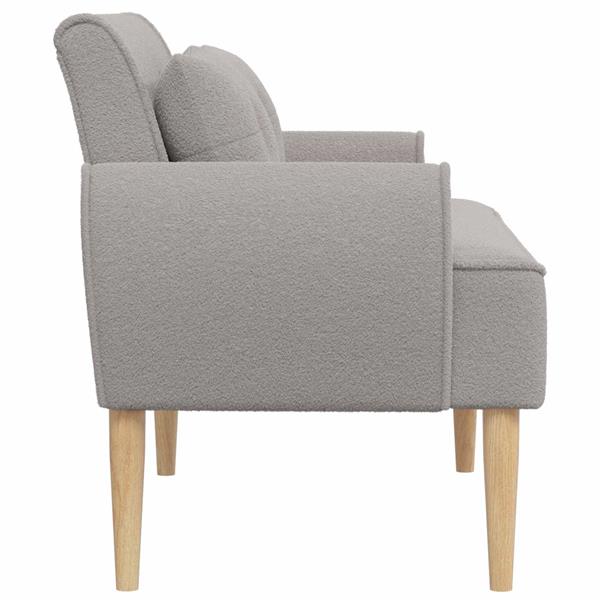 Grote foto vidaxl loungebank met knopencomfort lichtgrijs 117 x 67 x 77 cm boucl huis en inrichting bankstellen