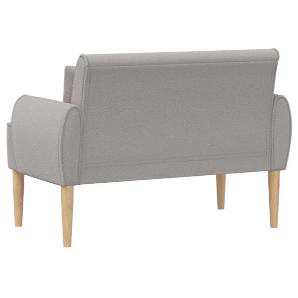 Grote foto vidaxl loungebank met knopencomfort lichtgrijs 117 x 67 x 77 cm boucl huis en inrichting bankstellen