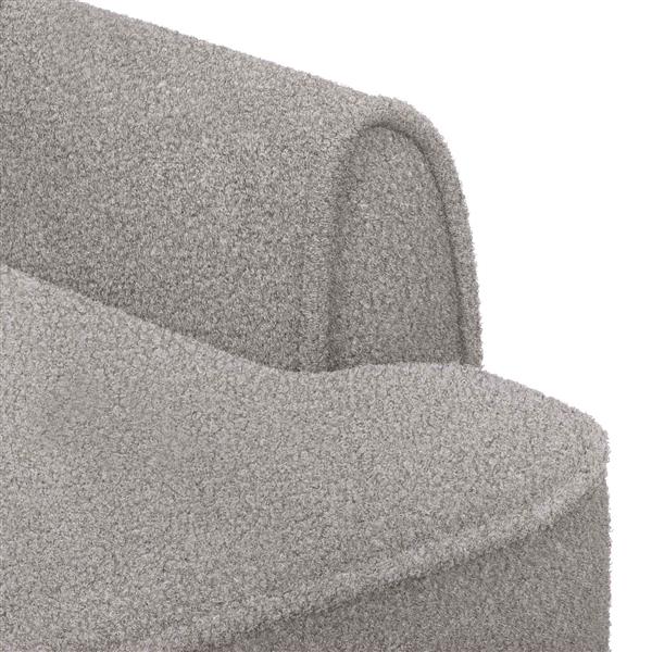 Grote foto vidaxl loungebank met knopencomfort lichtgrijs 117 x 67 x 77 cm boucl huis en inrichting bankstellen
