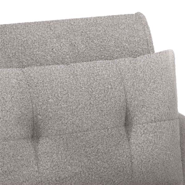Grote foto vidaxl loungebank met knopencomfort lichtgrijs 117 x 67 x 77 cm boucl huis en inrichting bankstellen