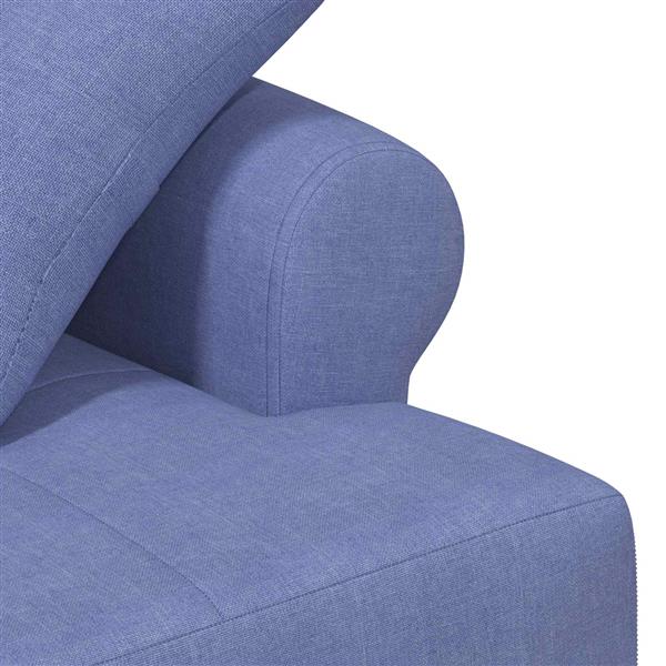 Grote foto vidaxl loungebank met knopencomfort jeans blauw 120 x 65 x 79 cm stof huis en inrichting bankstellen